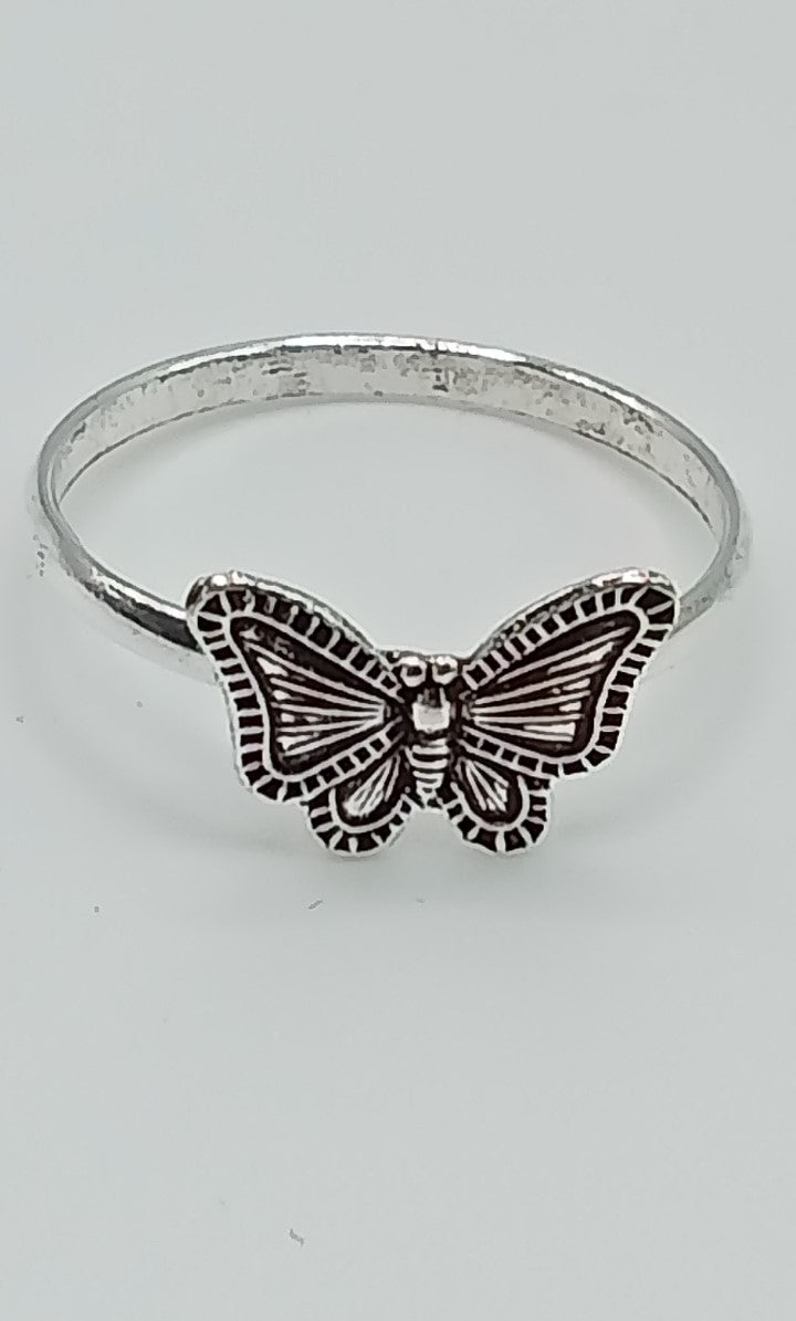 Small Ornate Butterfly Ring