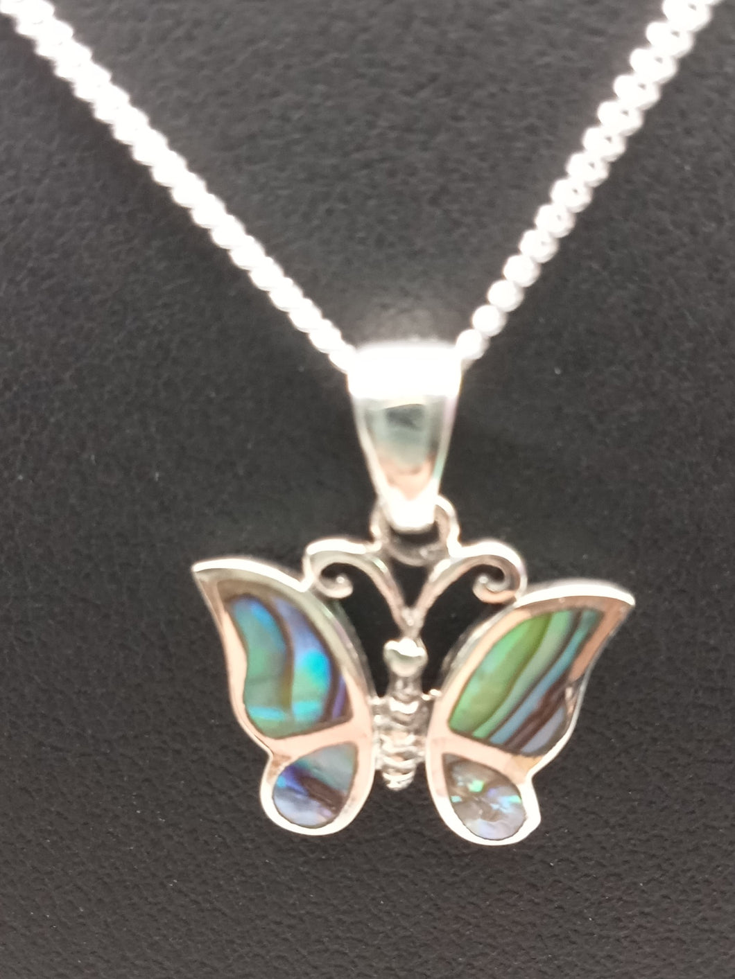 Small Abalone Shell Butterfly Pendant