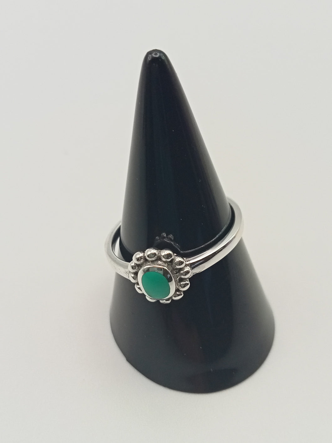 Single Silver Turquoise Stone Ring